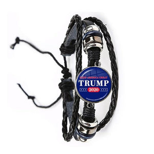 *NEW* 2020 USA Trump Collection Election Leather Bracelet