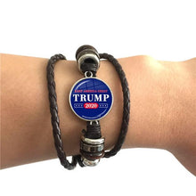 Load image into Gallery viewer, *NEW* 2020 USA Trump Collection Election Leather Bracelet
