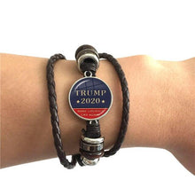 Load image into Gallery viewer, *NEW* 2020 USA Trump Collection Election Leather Bracelet
