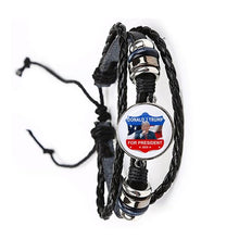 Load image into Gallery viewer, *NEW* 2020 USA Trump Collection Election Leather Bracelet
