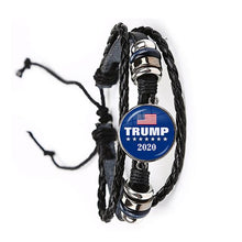 Load image into Gallery viewer, *NEW* 2020 USA Trump Collection Election Leather Bracelet
