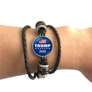 *NEW* 2020 USA Trump Collection Election Leather Bracelet