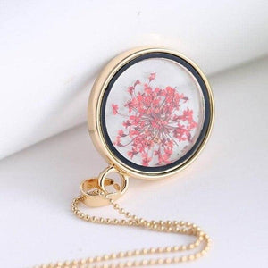 Organic Dried Flower Pendant