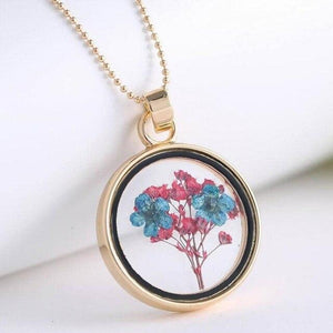 Organic Dried Flower Pendant