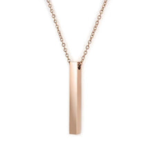 Load image into Gallery viewer, Personalized Stainless Steel Necklace Rose Gold
