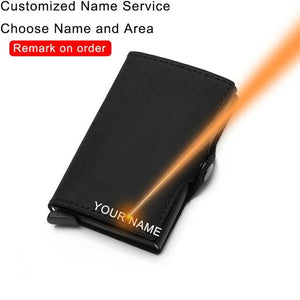 Custom Name Card Holder Anti RFID Slimwallet