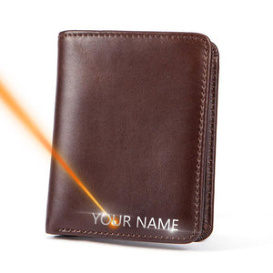 Custom Name Engraving Bifold wallet