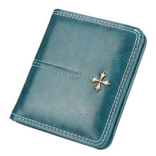 Load image into Gallery viewer, Custom Name Engraving Leather Short Wallet
