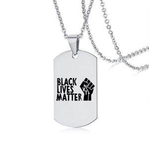 Black Lives Matter Metal Chain Necklace