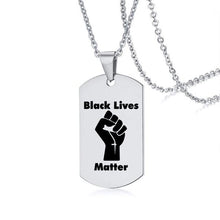 Load image into Gallery viewer, Black Lives Matter Metal Chain Necklace
