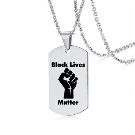 Black Lives Matter Metal Chain Necklace