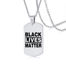 Load image into Gallery viewer, Black Lives Matter Metal Chain Necklace
