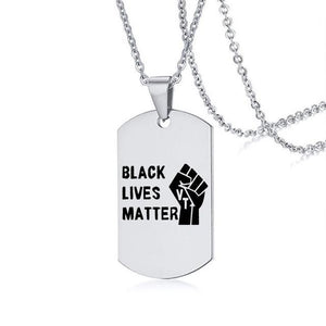 Black Lives Matter Metal Chain Necklace