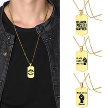 Load image into Gallery viewer, Black Lives Matter Pendant Necklaces
