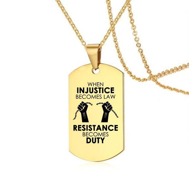 Black Lives Matter Pendant Necklaces