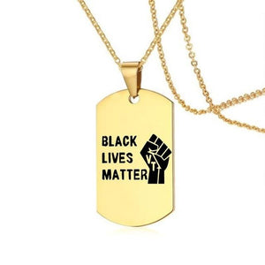 Black Lives Matter Pendant Necklaces