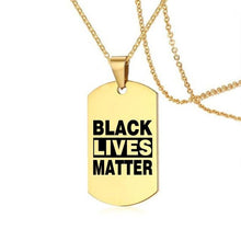 Load image into Gallery viewer, Black Lives Matter Pendant Necklaces
