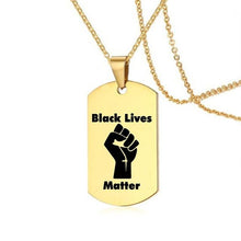 Load image into Gallery viewer, Black Lives Matter Pendant Necklaces
