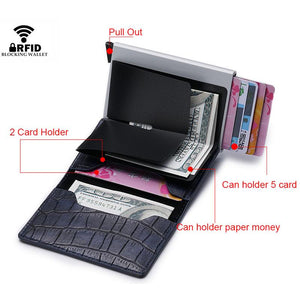 Custom Name Card Holder Anti RFID Slimwallet