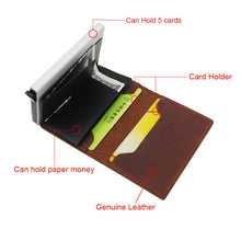 Load image into Gallery viewer, Custom Name Card Holder Anti RFID Slimwallet
