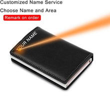 Load image into Gallery viewer, Custom Name Card Holder Anti RFID Slimwallet
