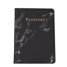 Load image into Gallery viewer, Customized Engrave Name Travel Marble Passport Cover
