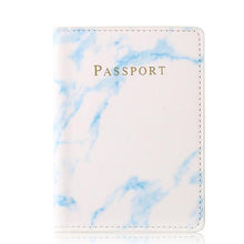 Load image into Gallery viewer, Customized Engrave Name Travel Marble Passport Cover
