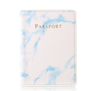 Customized Engrave Name Travel Marble Passport Cover