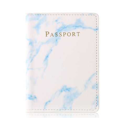 Customized Engrave Name Travel Marble Passport Cover