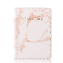 Load image into Gallery viewer, Customized Engrave Name Travel Marble Passport Cover
