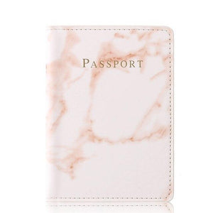 Customized Engrave Name Travel Marble Passport Cover