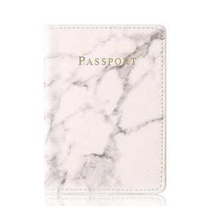 Customized Engrave Name Travel Marble Passport Cover