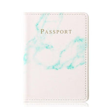 Load image into Gallery viewer, Customized Engrave Name Travel Marble Passport Cover
