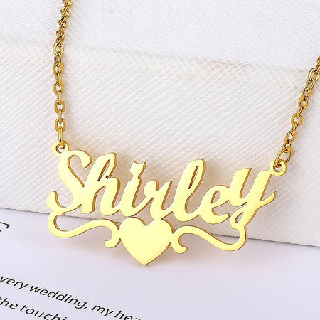 Heart With Name Necklaces