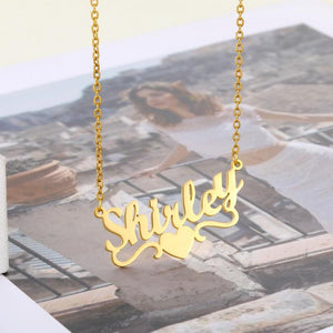 Heart With Name Necklaces