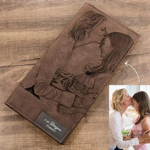 Personalized illustration- Bifold Long Wallet