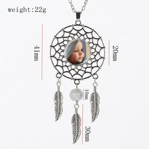 Custom Photo Tassel Pendant Necklace