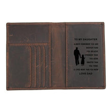 Load image into Gallery viewer, Personalized Travel Passport Leather Case
