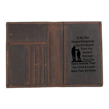 Load image into Gallery viewer, Personalized Travel Passport Leather Case
