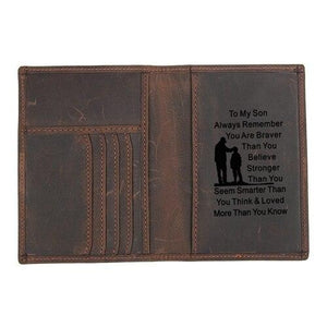 Personalized Travel Passport Leather Case