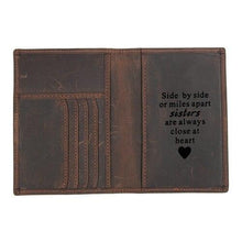 Load image into Gallery viewer, Personalized Travel Passport Leather Case
