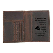 Load image into Gallery viewer, Personalized Travel Passport Leather Case
