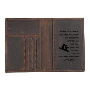 Personalized Travel Passport Leather Case