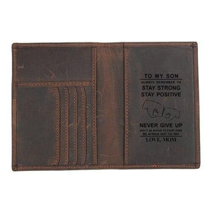 Personalized Travel Passport Leather Case